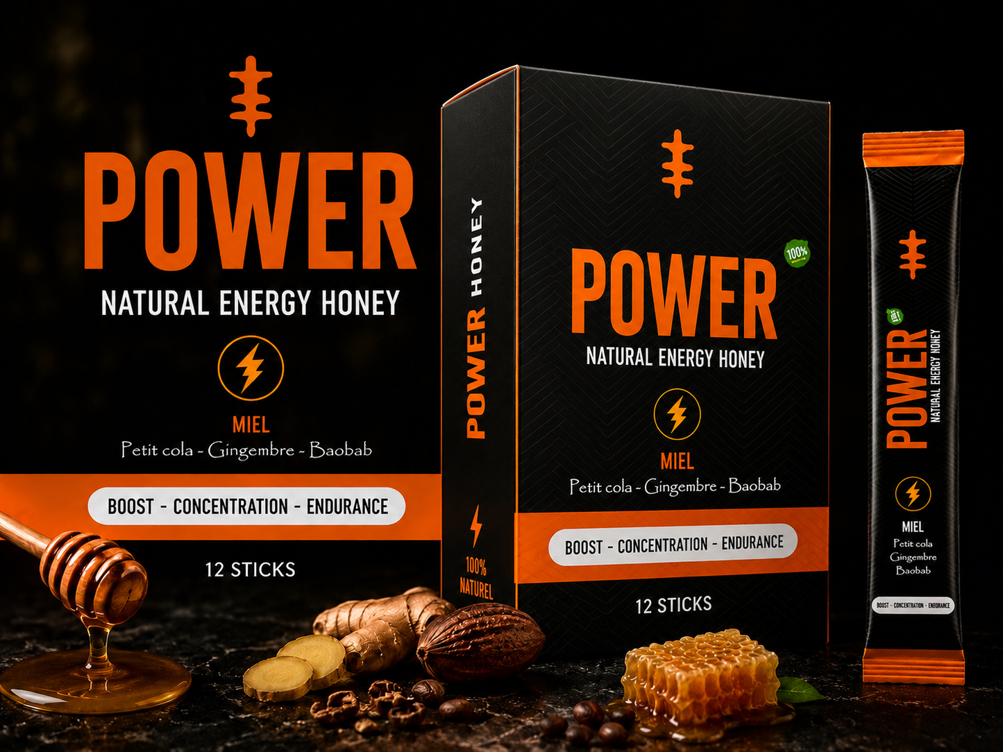 POWER HONEY – Énergie Naturelle Haute Performance